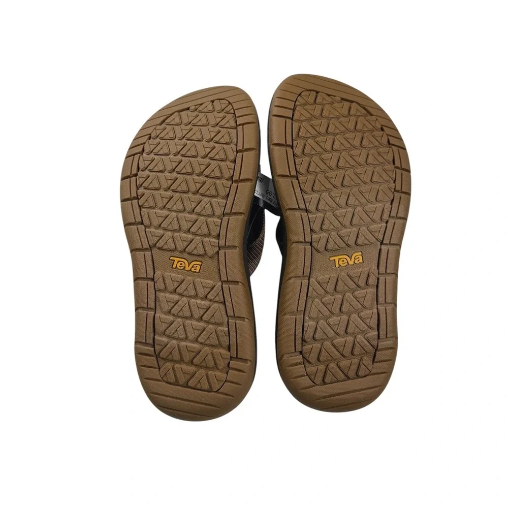 Teva Mens Hurricane Flip Sandals Archive Ladder Bison Brown 1169492 Size 7 NEW